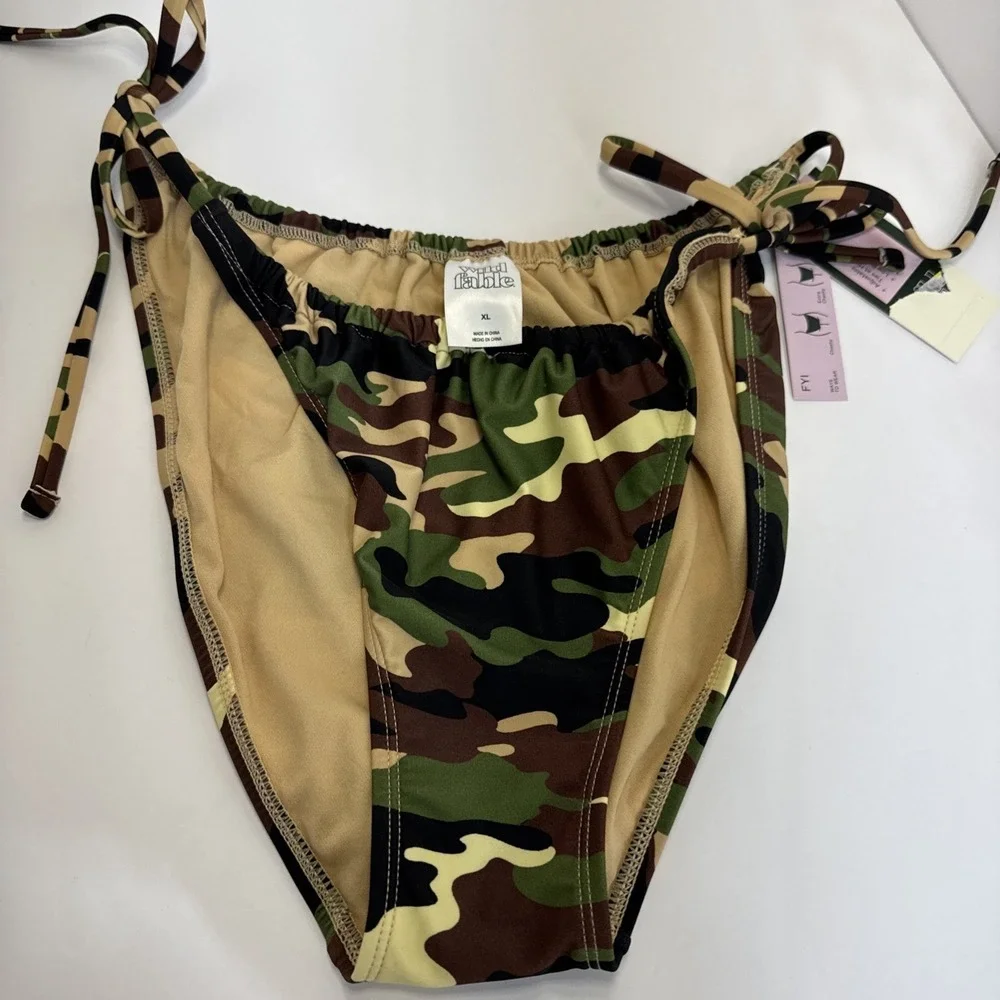 NWT Wild‎ Fable Target Bikini Bottom Bundle Lot of 3 XL Floral Camo Pink Orange